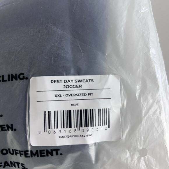 Gymshark Rest Day Sweat Joggers Pants Blue Women's XXL I B27AQ Oversized Fit - Picture 3 of 14